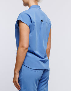 Apollo Scrub Top - Ceil Blue