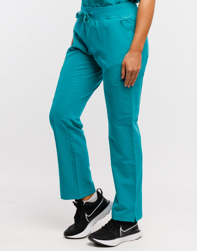 Essential Multi-Pocket Scrub Pants - Sydney Teal