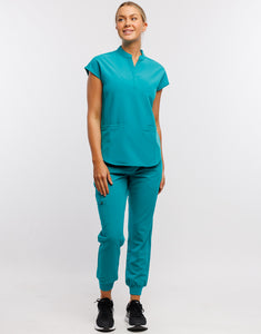 Apollo Scrub Top - Sydney Teal