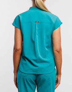 Apollo Scrub Top - Sydney Teal