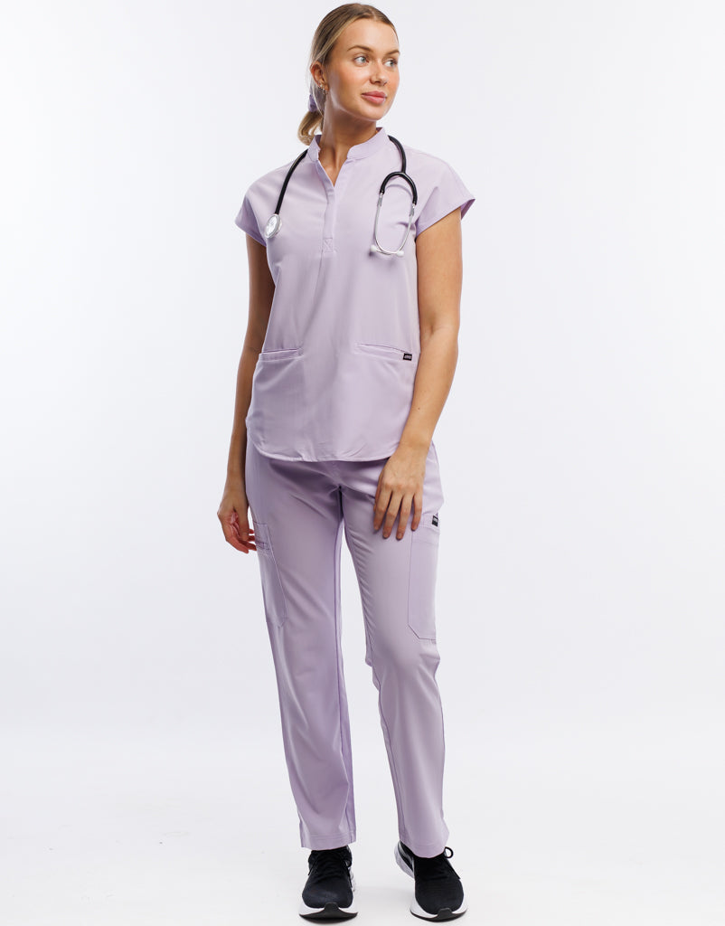 Apollo Scrub Top - Pastel Lilac
