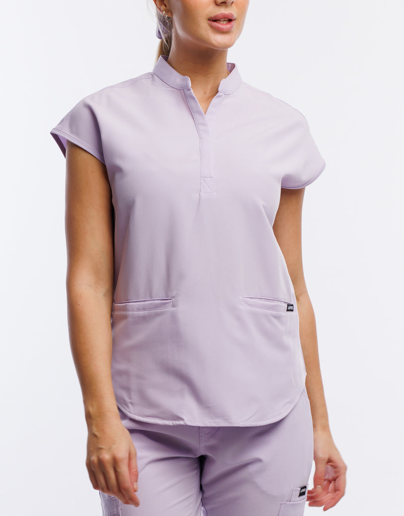 Apollo Scrub Top - Pastel Lilac