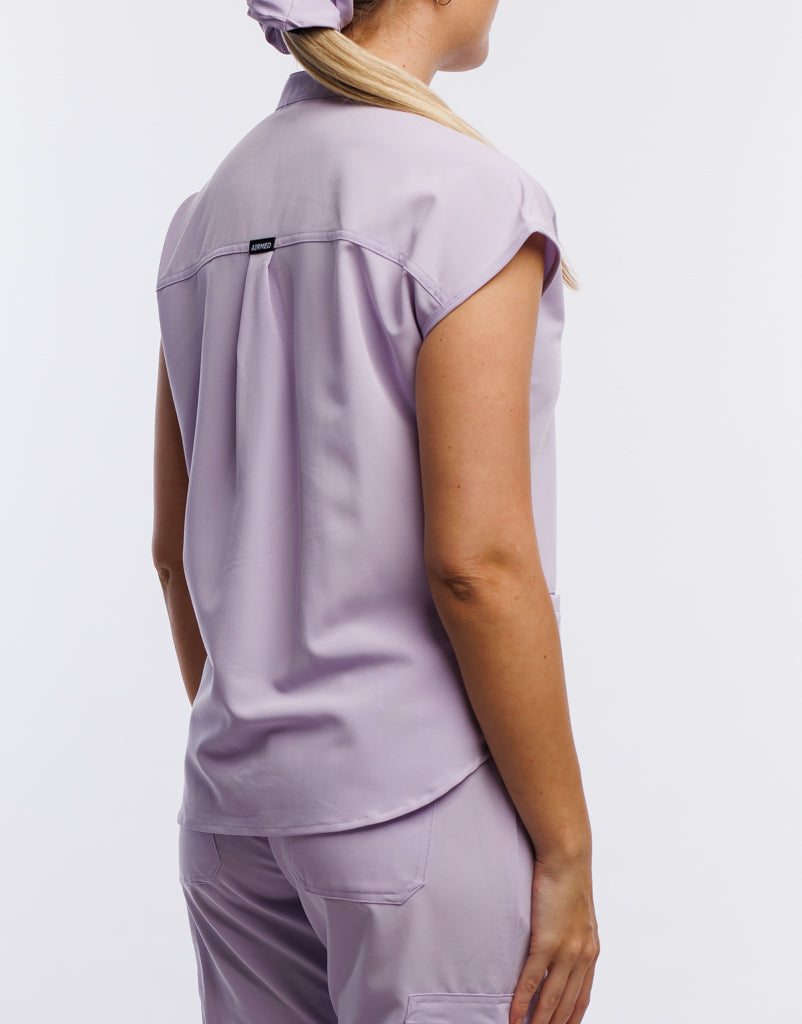 Apollo Scrub Top - Pastel Lilac