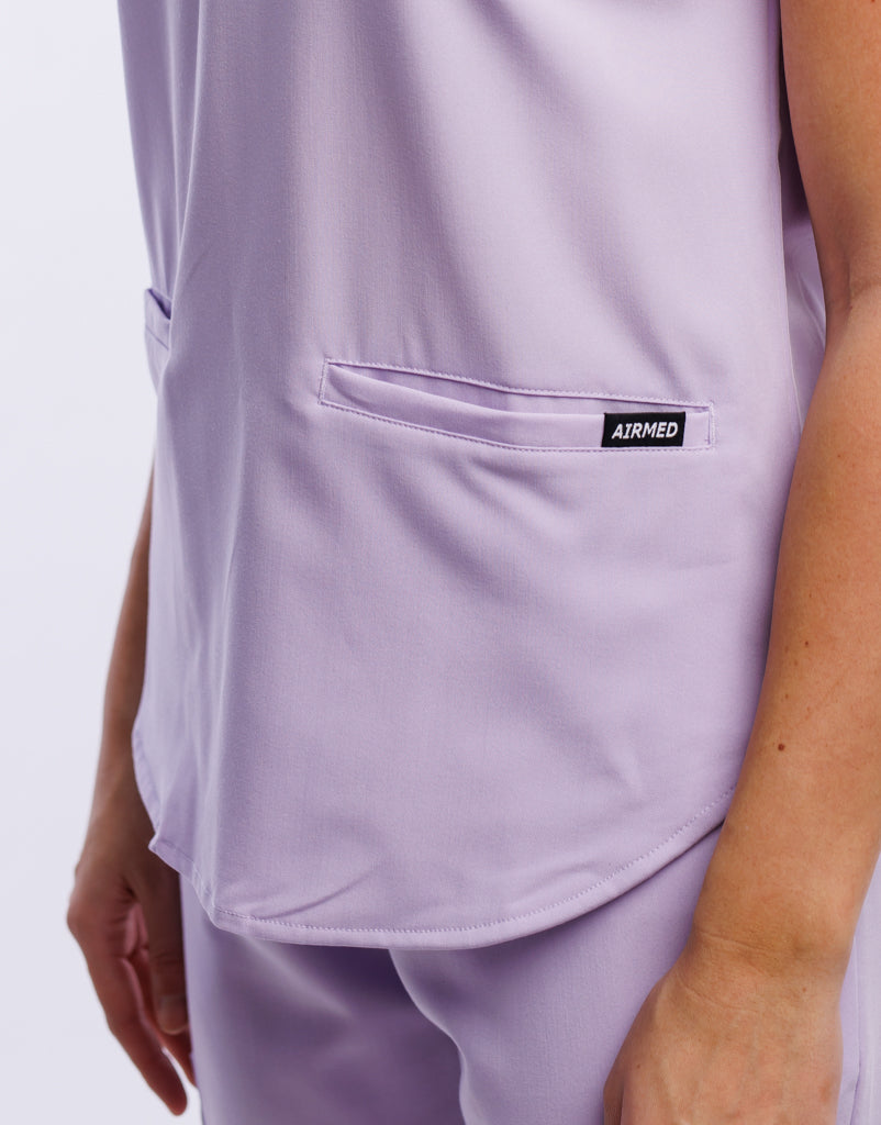 Apollo Scrub Top - Pastel Lilac