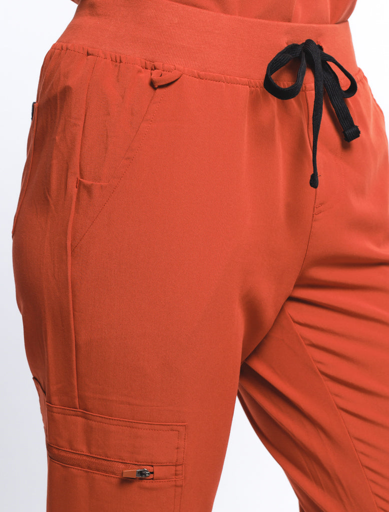 Essential Multi-Pocket Scrub Pants - Clay