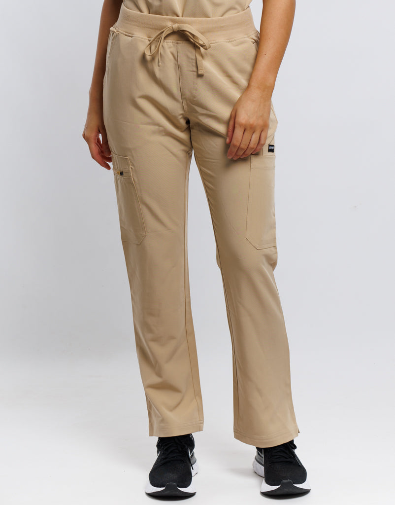 Essential Multi-Pocket Scrub Pants - Warm Sand