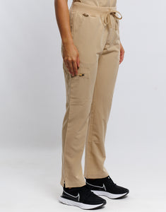 Essential Multi-Pocket Scrub Pants - Warm Sand