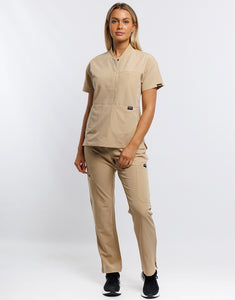 Essential Multi-Pocket Scrub Pants - Warm Sand