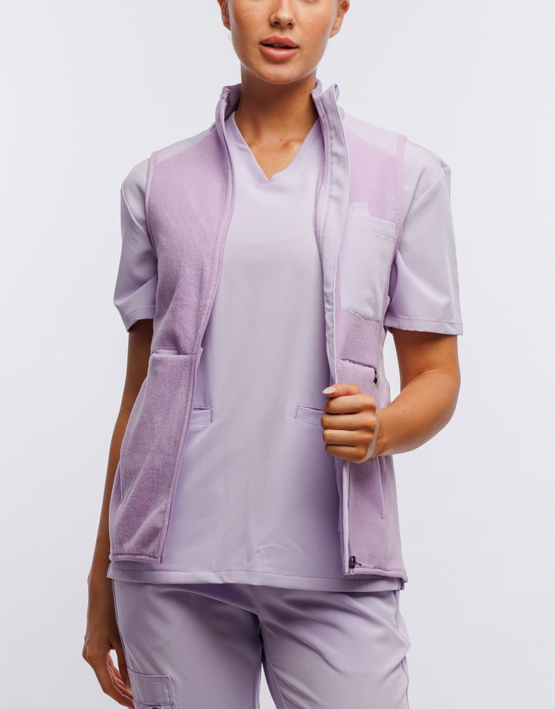 Essential Fleece Vest - Pastel Lilac