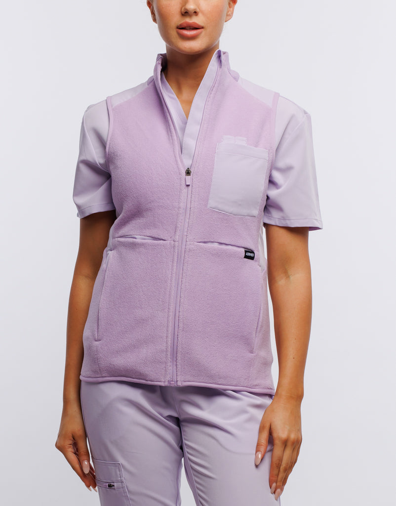 Essential Fleece Vest - Pastel Lilac