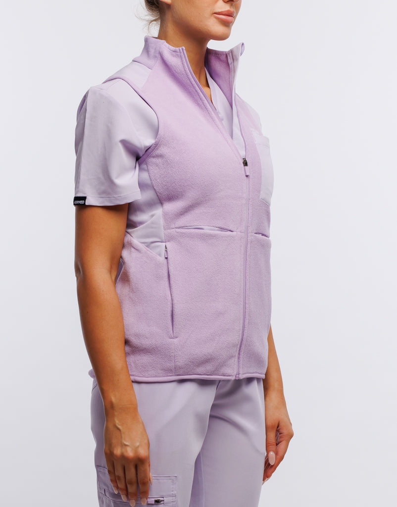 Essential Fleece Vest - Pastel Lilac