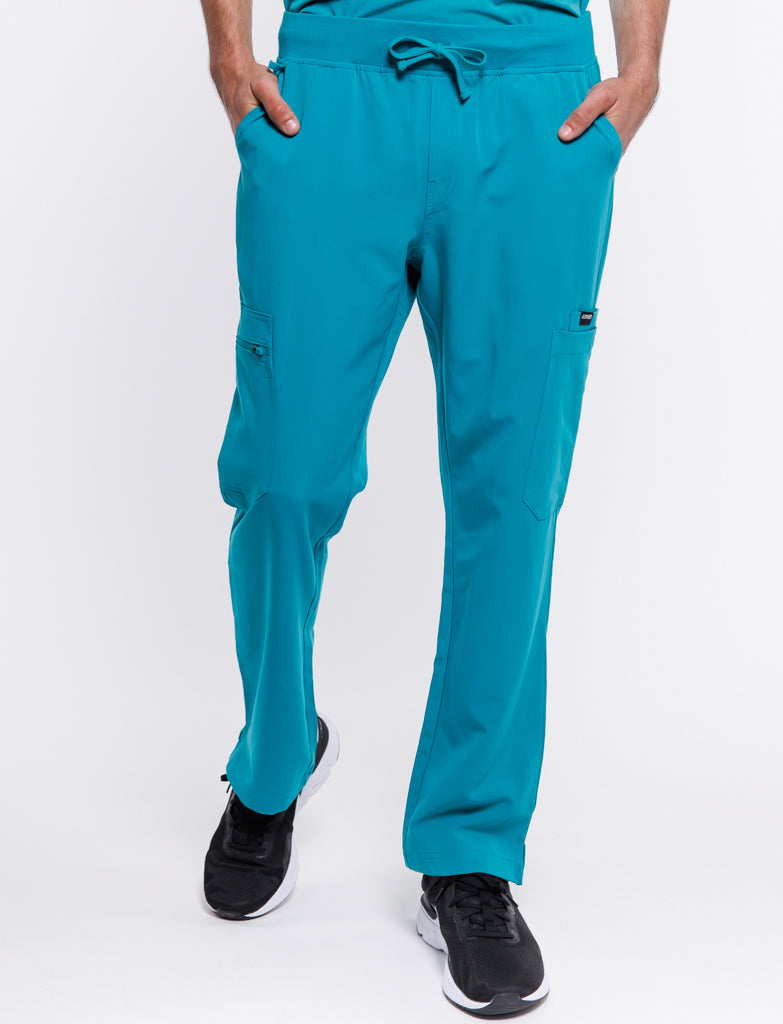 Essential Multi-Pocket Scrub Pants - Sydney Teal