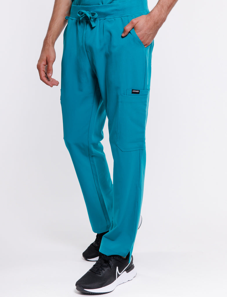 Essential Multi-Pocket Scrub Pants - Sydney Teal