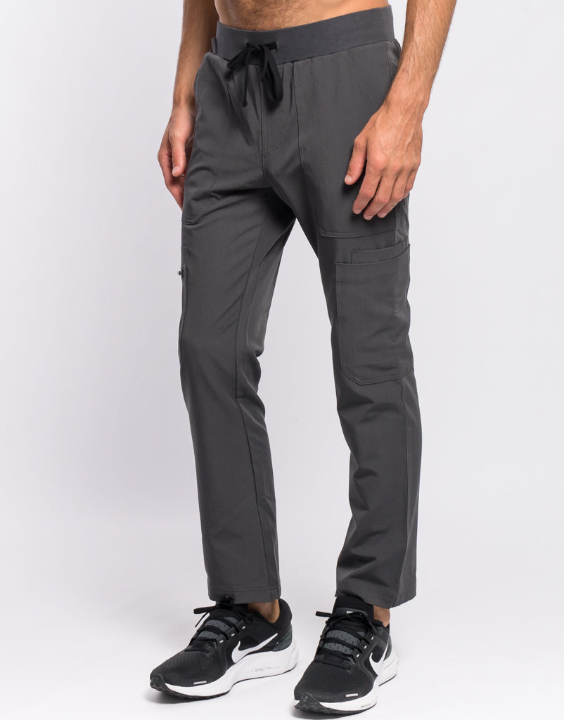 Essential Multi-Pocket Scrub Pants - Asphalt