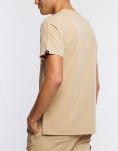 Essential Crewneck Scrub Top - Warm Sand