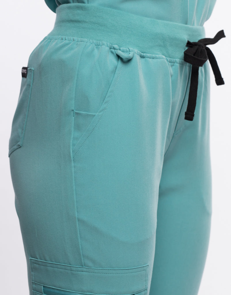 Essential Jogger Scrub Pants - Audrey Teal