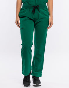 Essential Multi-Pocket Scrub Pants - Evergreen