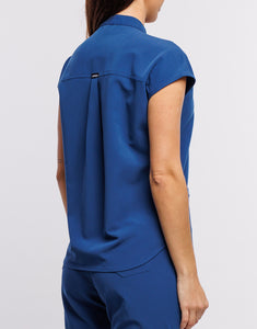 Apollo Scrub Top - Royal Blue