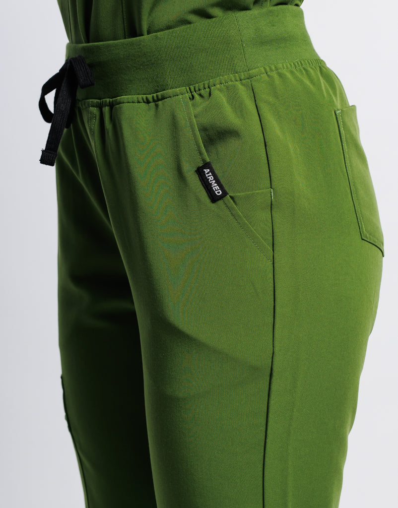 Essential Jogger Scrub Pants - Fern Green