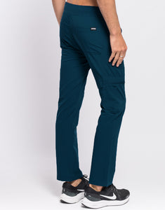 Essential Multi-Pocket Scrub Pants - Gibraltar Blue