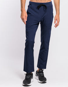 Essential Multi-Pocket Scrub Pants - True Navy