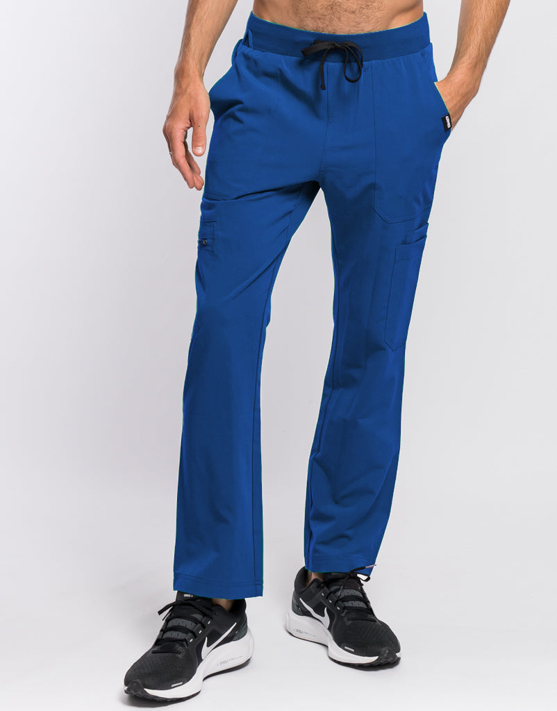 Essential Multi-Pocket Scrub Pants - Royal Blue