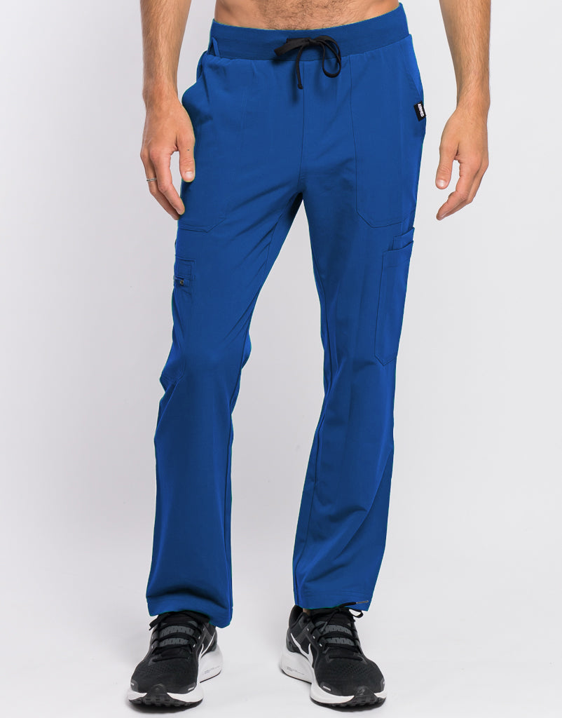 Essential Multi-Pocket Scrub Pants - Royal Blue